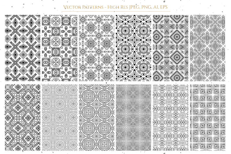 black-and-white-patterns-set-1