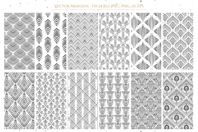 black-and-white-patterns-set-2