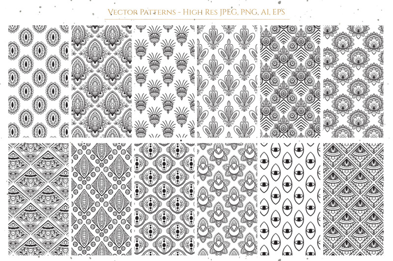 black-and-white-patterns-set-3
