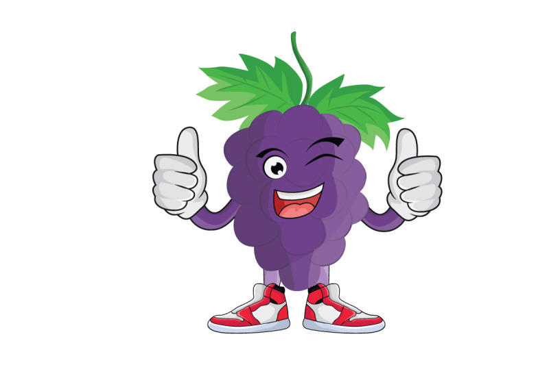 grape-thumbs-up-fruit-cartoon-character