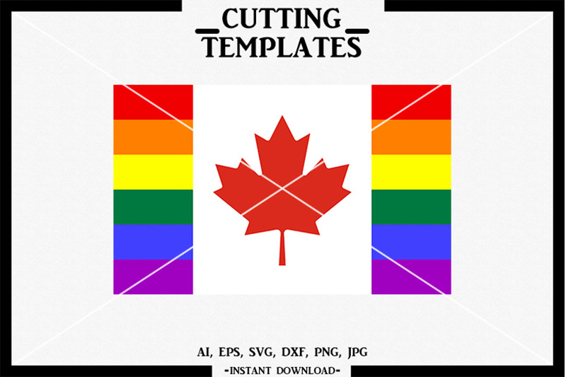 canadian-lgbt-flag-lgbt-silhouette-cricut-cameo-svg-dxf