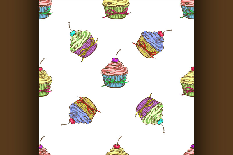 cupcake-colorful-pattern