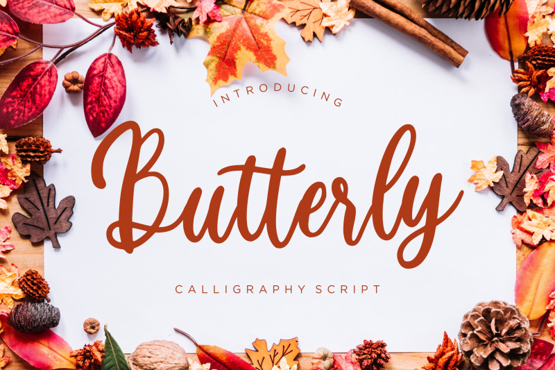 butterly-calligraphy-script