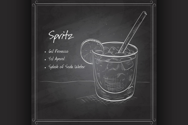 cocktail-spritz-on-black-board