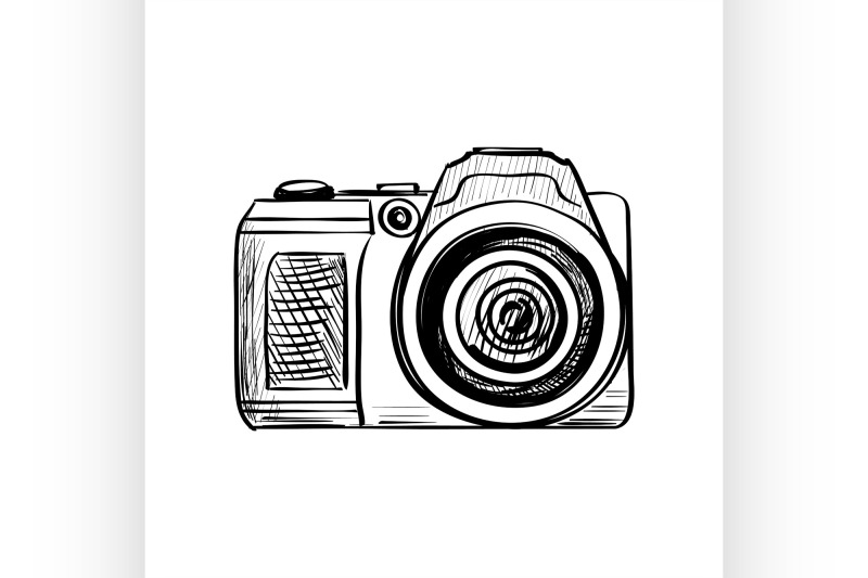 doodle-camera-on-a-white-background