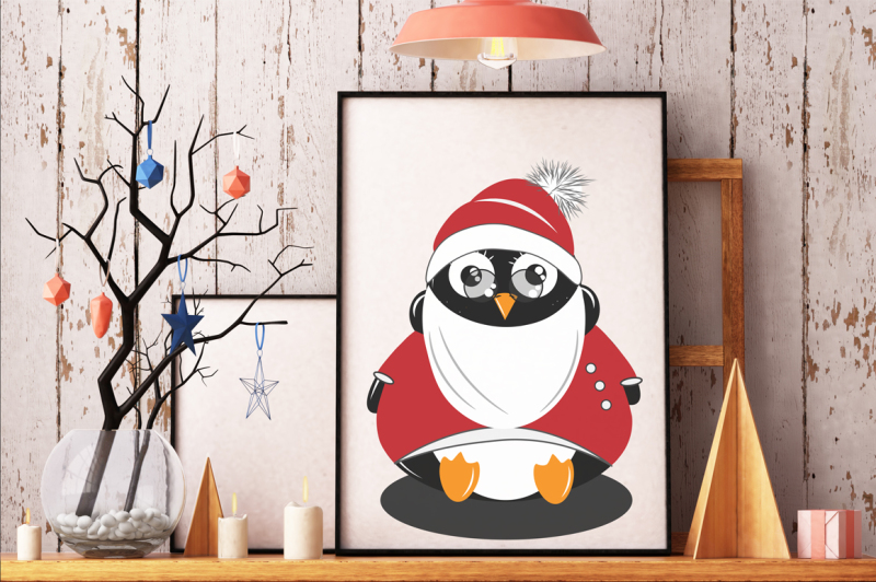 pinguin-christmas-set