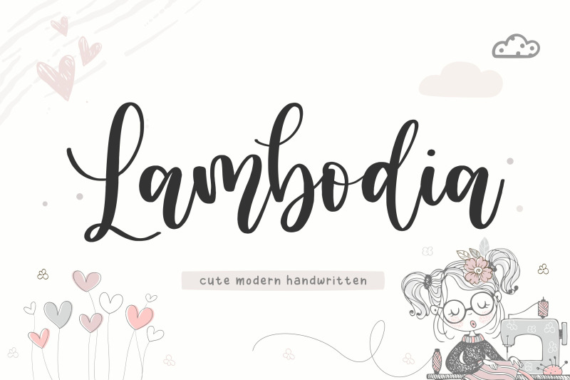lambodia-cute-modern-handwritten-font