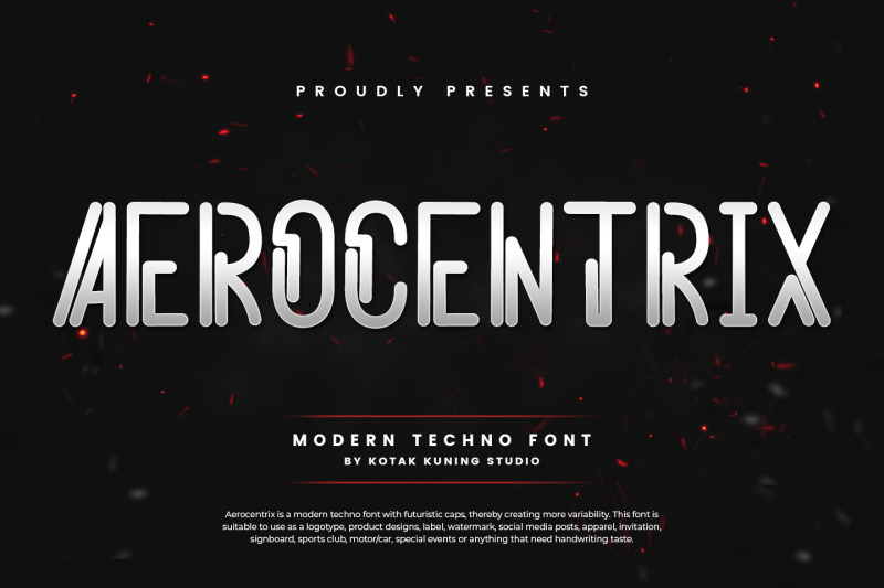aerocentrix-modern-techno-font