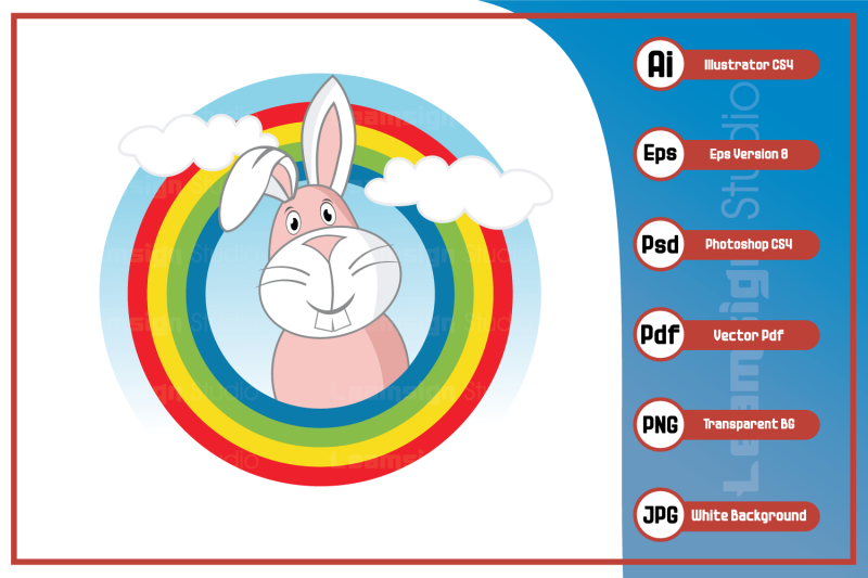 cartoon-character-sweet-rabbit-logo