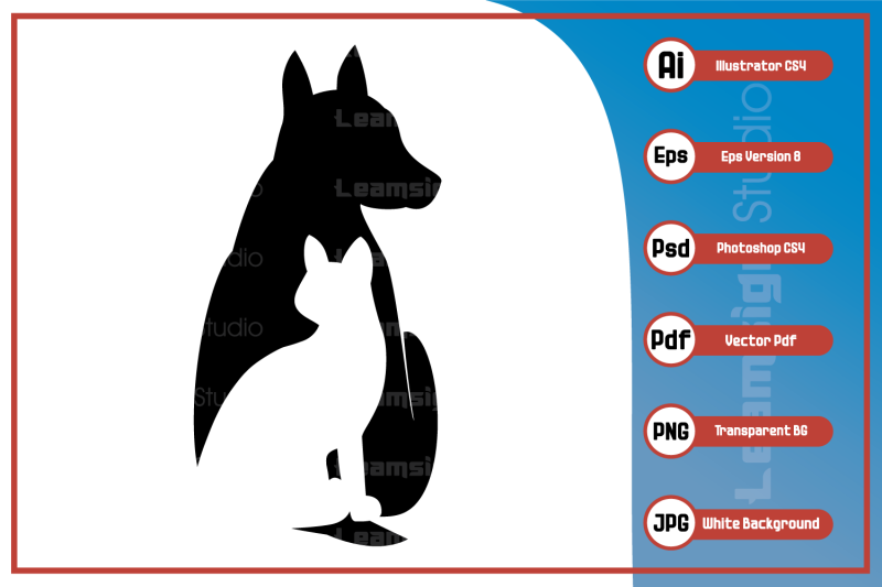 silhouette-illustration-dog-and-cat