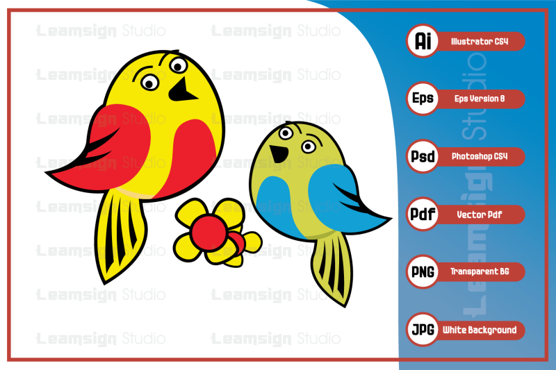 cartoon-character-sweet-bird-mascot-design-vector