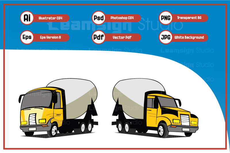cartoon-illustration-concrete-trucks-design-vector