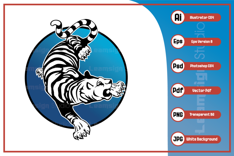 character-illustration-tiger-logo-design