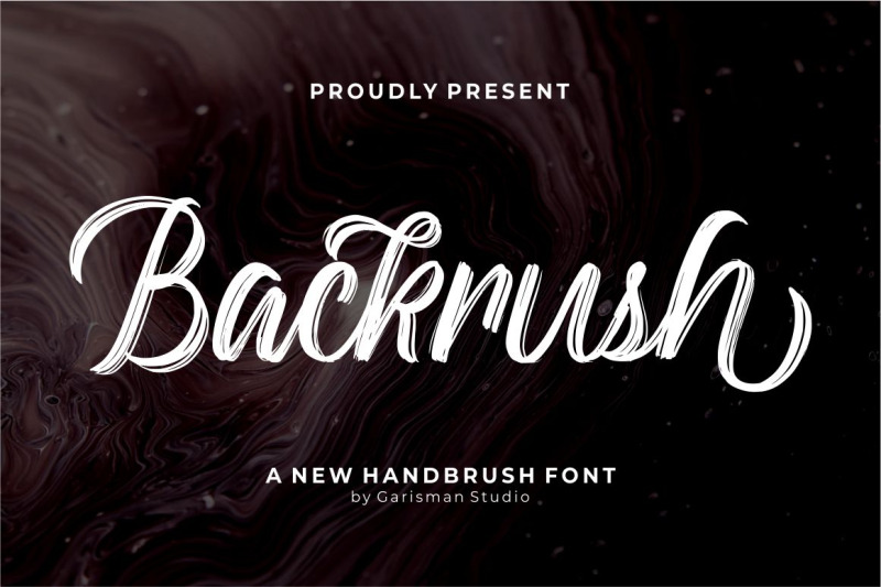 backrush-handbrush-script-font