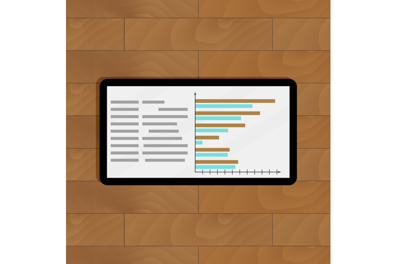 tablet-with-page-statistics