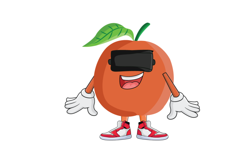 apricot-vr-fruit-cartoon-character