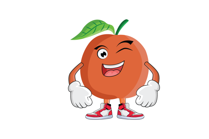 apricot-winking-smilling-fruit-cartoon-character