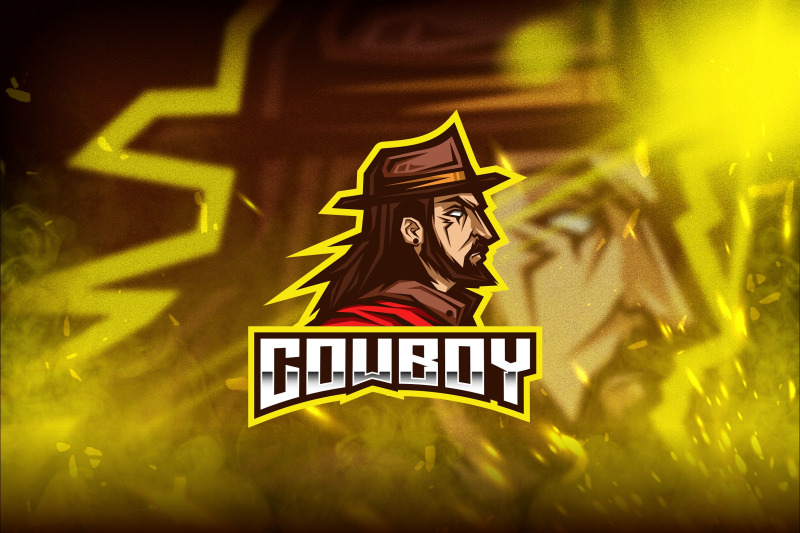 cowboy-esport-logo-template