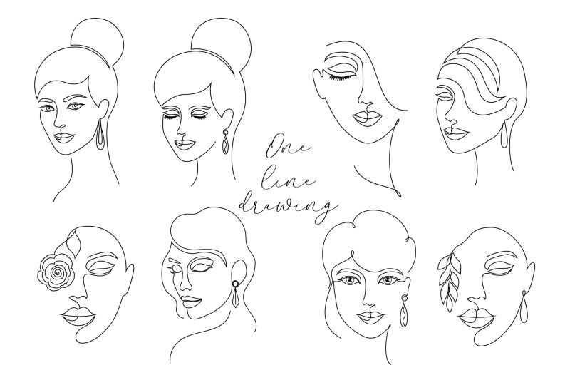minimal-women-faces