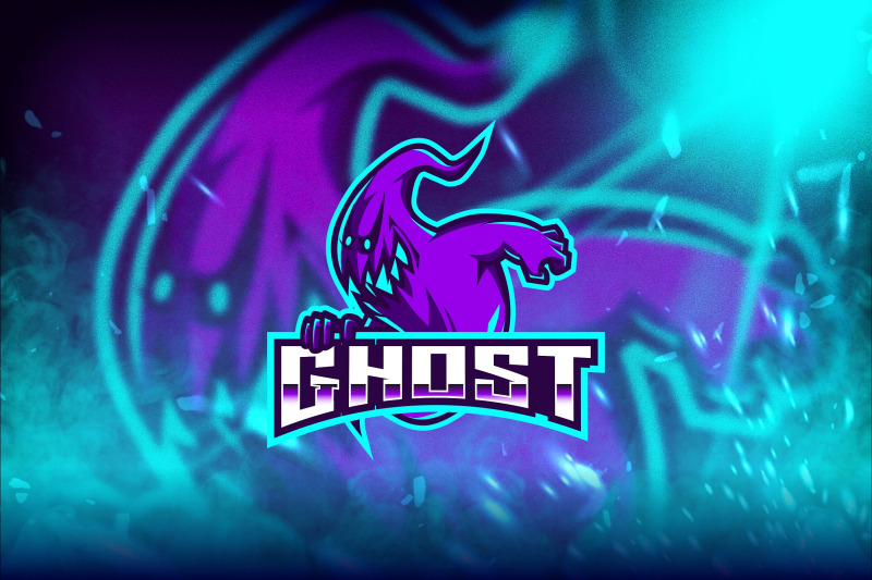ghost-esport-logo-template