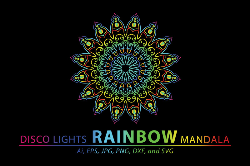 mandala-disco-light-art-vector