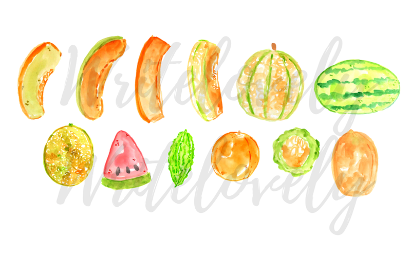 watercolor-melon-clipart