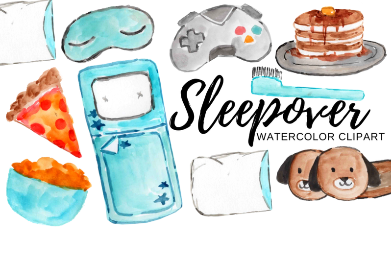 watercolor-boys-sleepover-clipart
