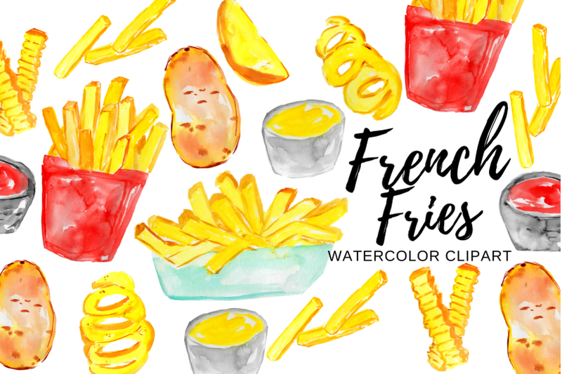 watercolor-french-fries-clipart