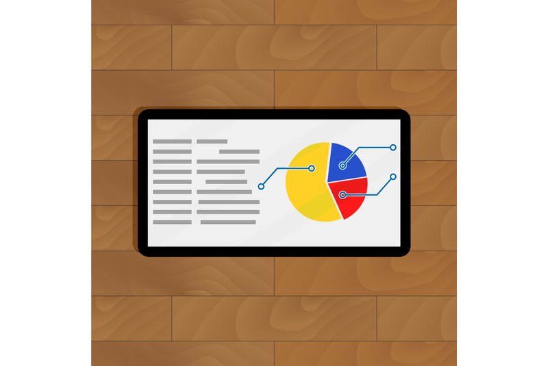 pie-chart-on-tablet