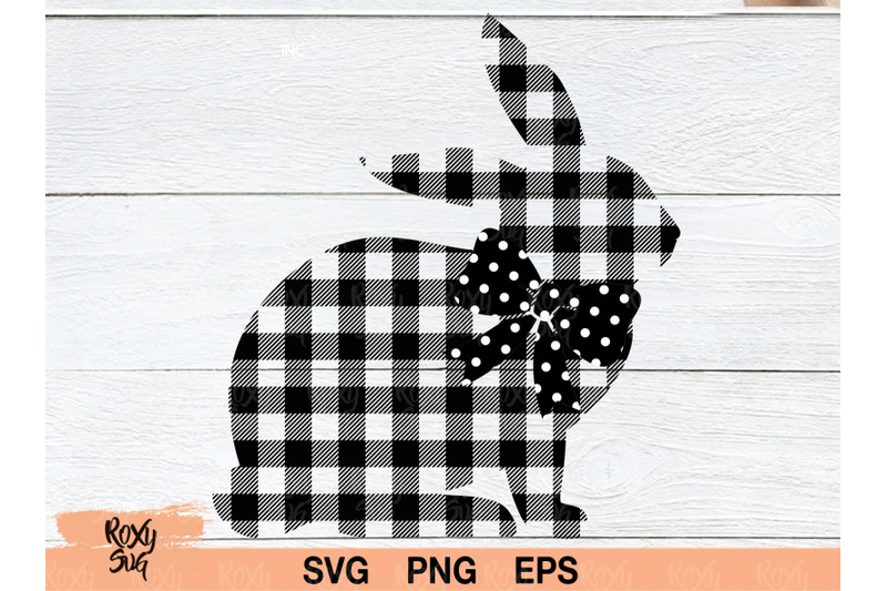 easter-svg-buffalo-plaid-easter-bunny-bunny-silhouette-easter-clipart-easter-svg-files-for-cricut-rabbit-svg-svg-files-for-cricut