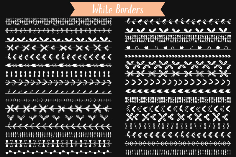 white-seamless-borders-hand-drawn-text-divider-illustrator-brushes