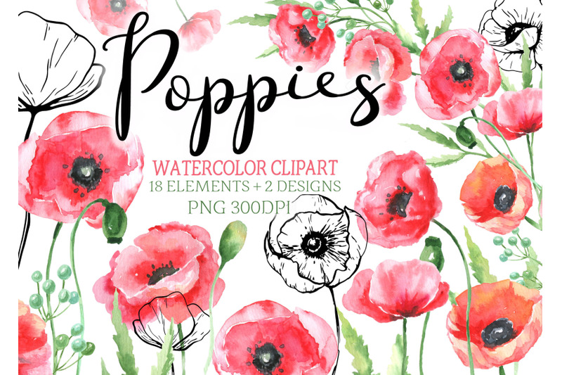 watercolor-poppies-clipart-red-flowers-clip-art-png-wedding