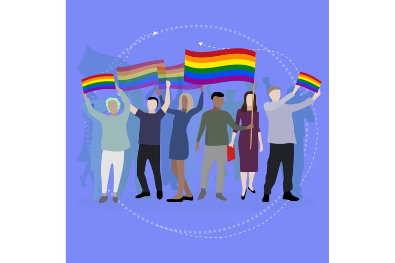 lgbt-parade-gays-and-lesbians-with-rainbow-flags