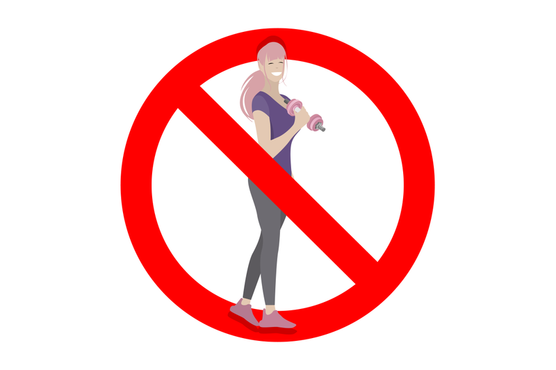 restriction-do-exercise-for-women-ban-symbol