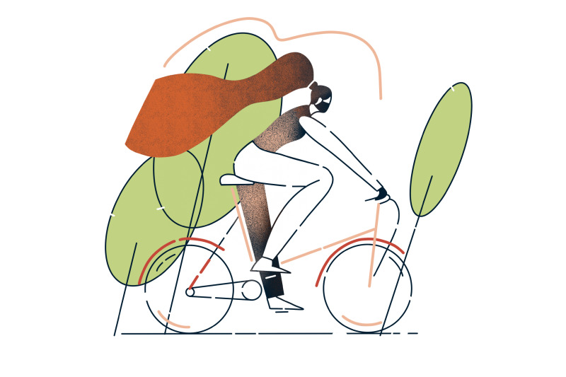 masked-girl-on-a-bike