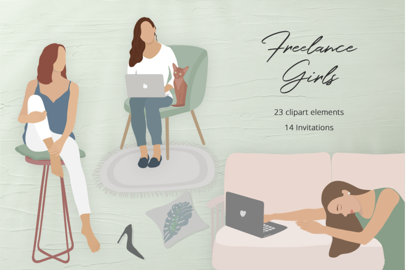 freelance-girls-illustration-set