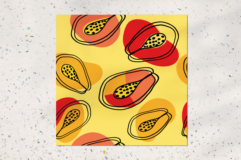 papaya-seamless-background