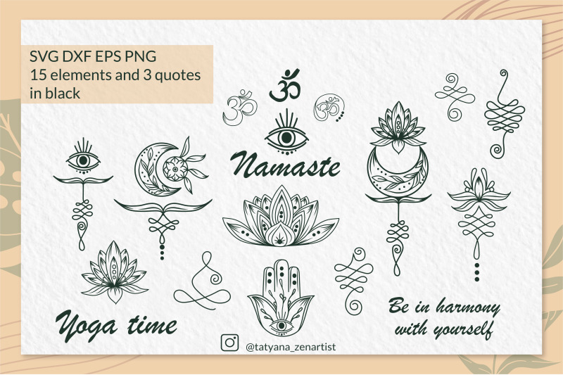 doodle-linear-yoga-symbol-collection-of-svg-cut-files