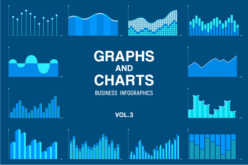 statistic-business-data-graphs-and-charts-vector-set-infographics