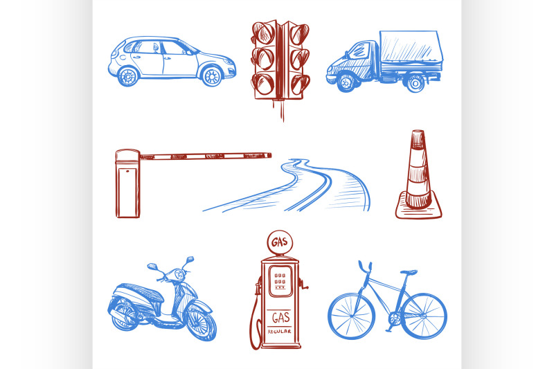 traffic-laws-icons-set
