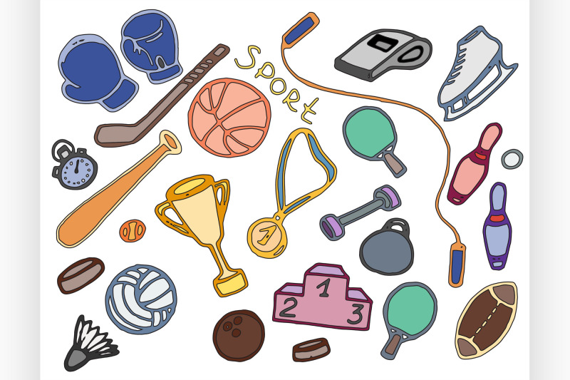 doodle-pattern-of-sport