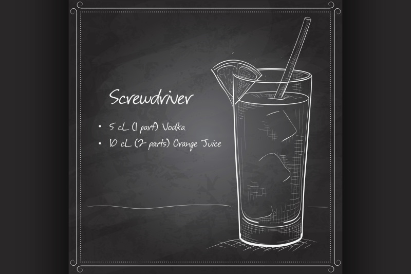 screwdriver-scetch-cocktail-on-black-board