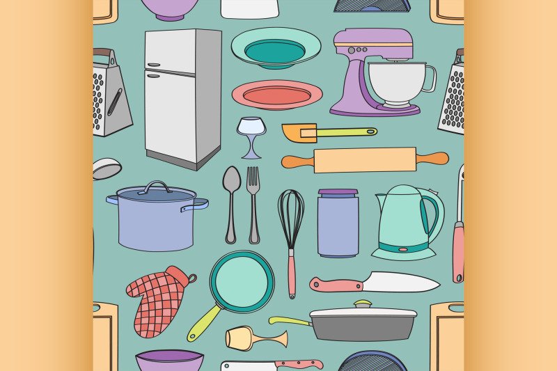 doodle-pattern-kitchen