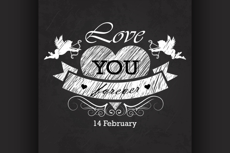 valentines-day-emblem-on-blackboard