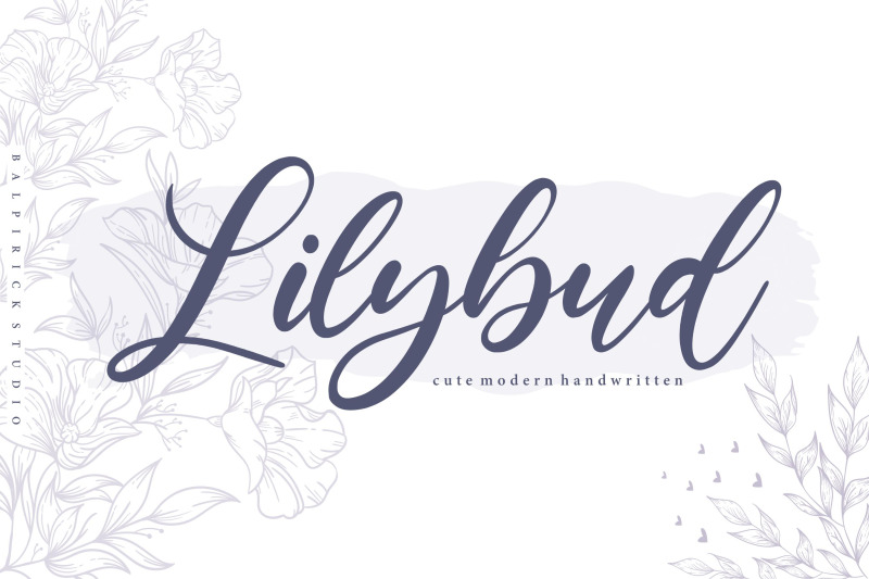 lilybud-cute-modern-handwritten-font