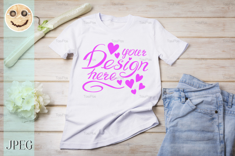 womens-t-shirt-mockup-with-soft-padded-hanger