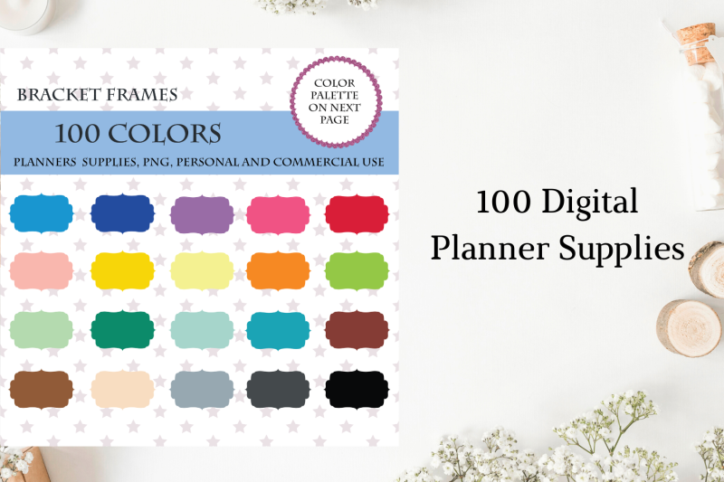 bracket-frames-bracket-frames-clipart-frames-planner-supplies-100-c