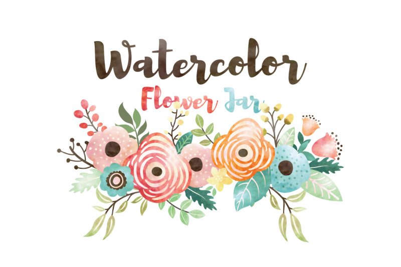 watercolor-flower-jar-collections
