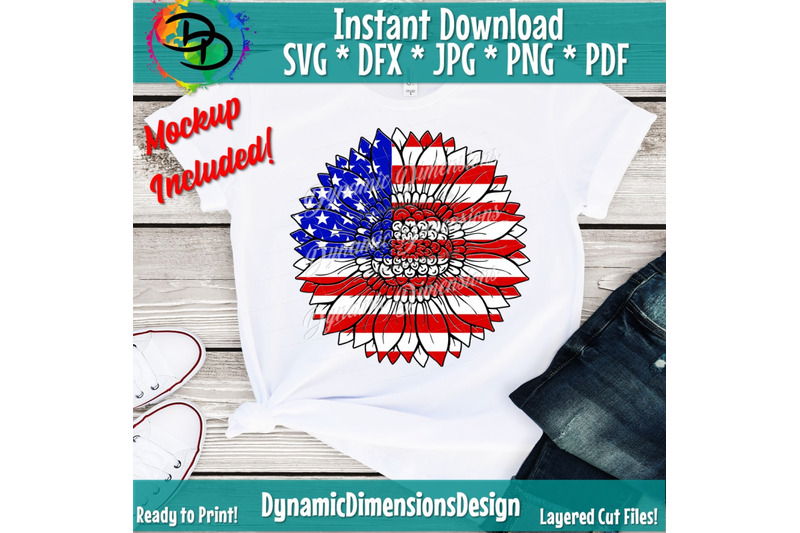 Free Free 91 Svg File American Flag Sunflower Svg Free SVG PNG EPS DXF File