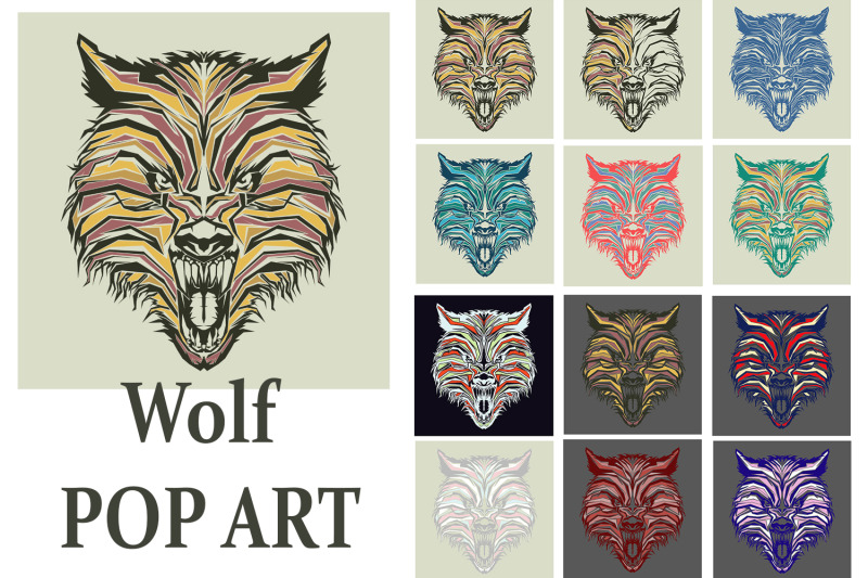 wolf-pop-art